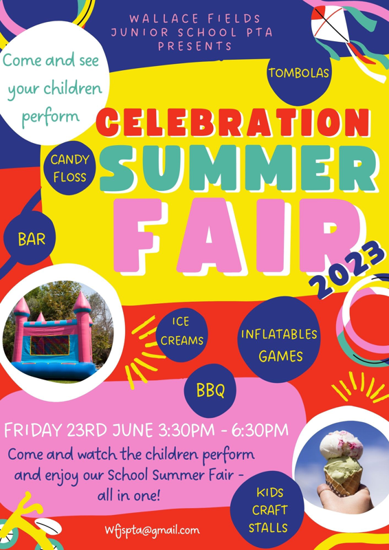 Image of Celebration Summer Fair Friday 23rd June 2023 3pm-6.30pm